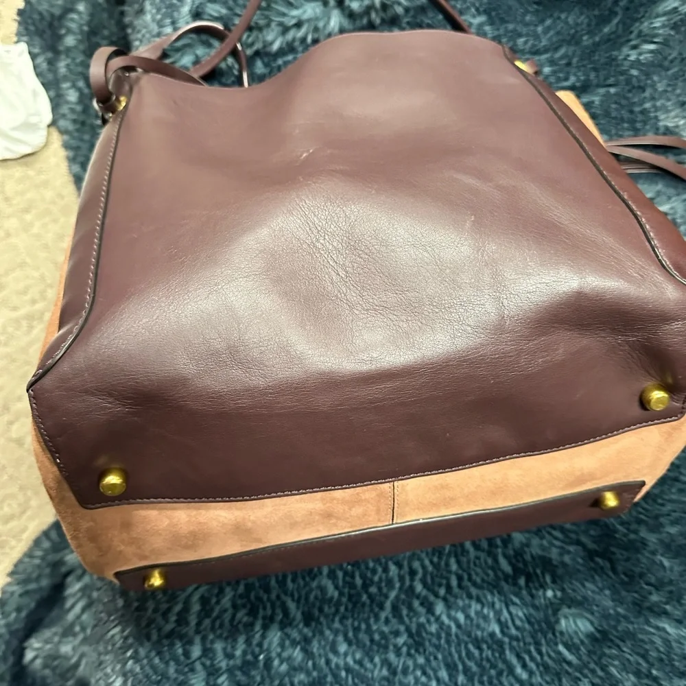 Huge Coach bag. Leather and suede - Picture 3 of 9